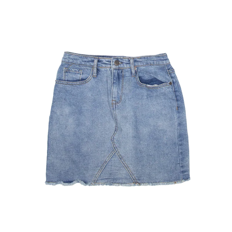 MOSSIMO Short Mini Skirt Blue Denim Womens M