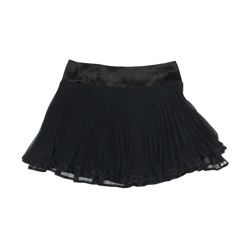 NANETTE LEPOPE Short Pleated Skirt Black Womens M