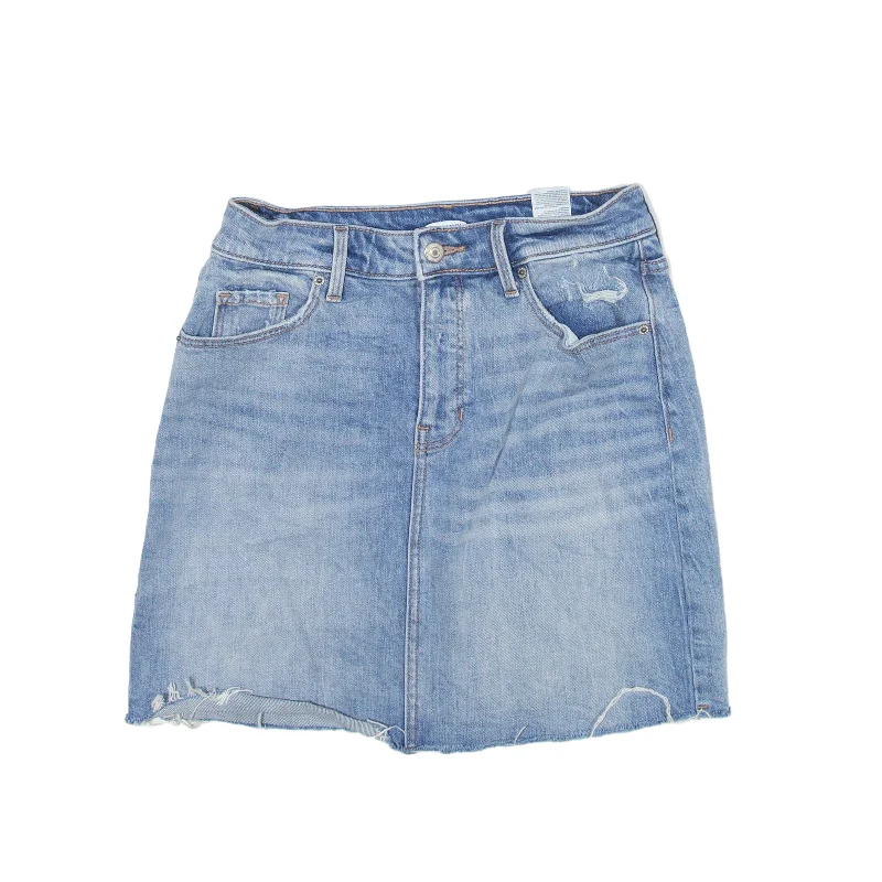 OLD NAVY Distressed Short Mini Skirt Blue Denim Womens S