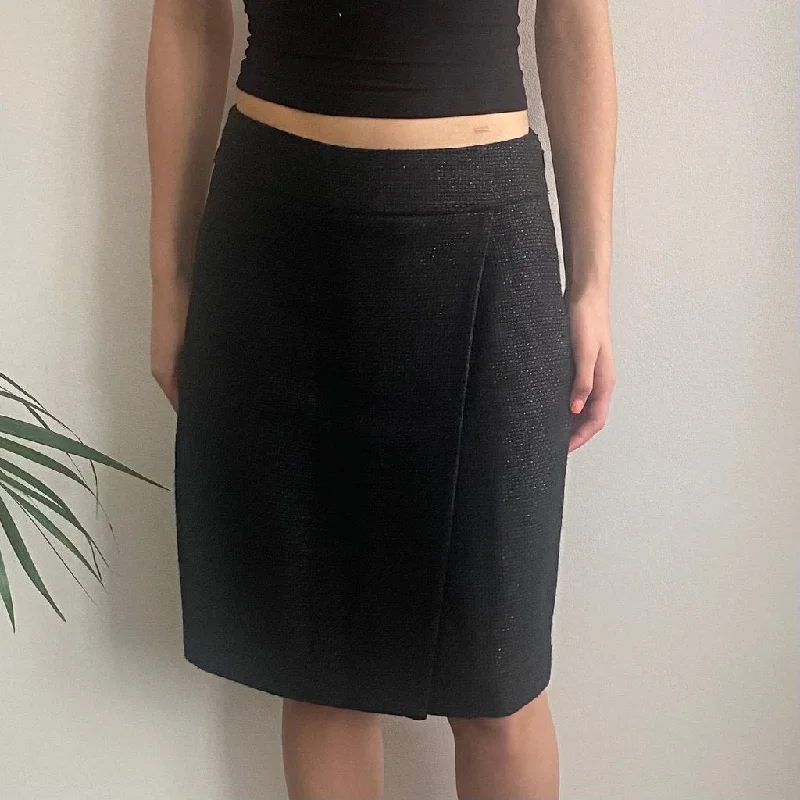 Prada Mini Skirt - 28W UK 8 Black Silk Blend