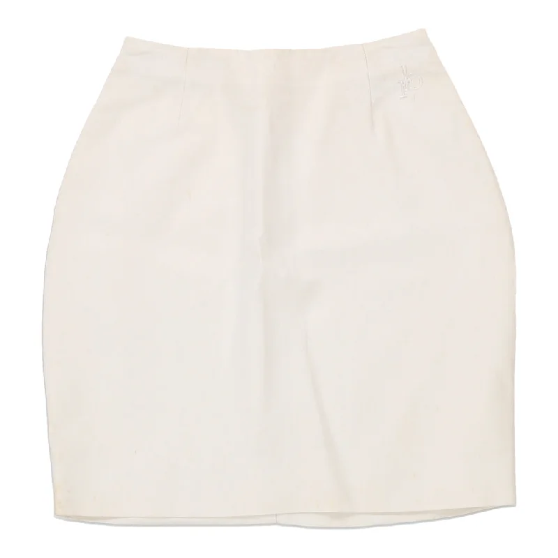 Roccobarocco Mini Skirt - 22W UK 2 White Viscose Blend