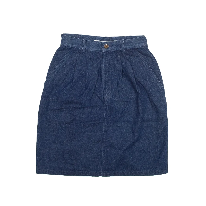 SMITH & HAWKEN Knee Length Mini Skirt Blue Denim Womens S