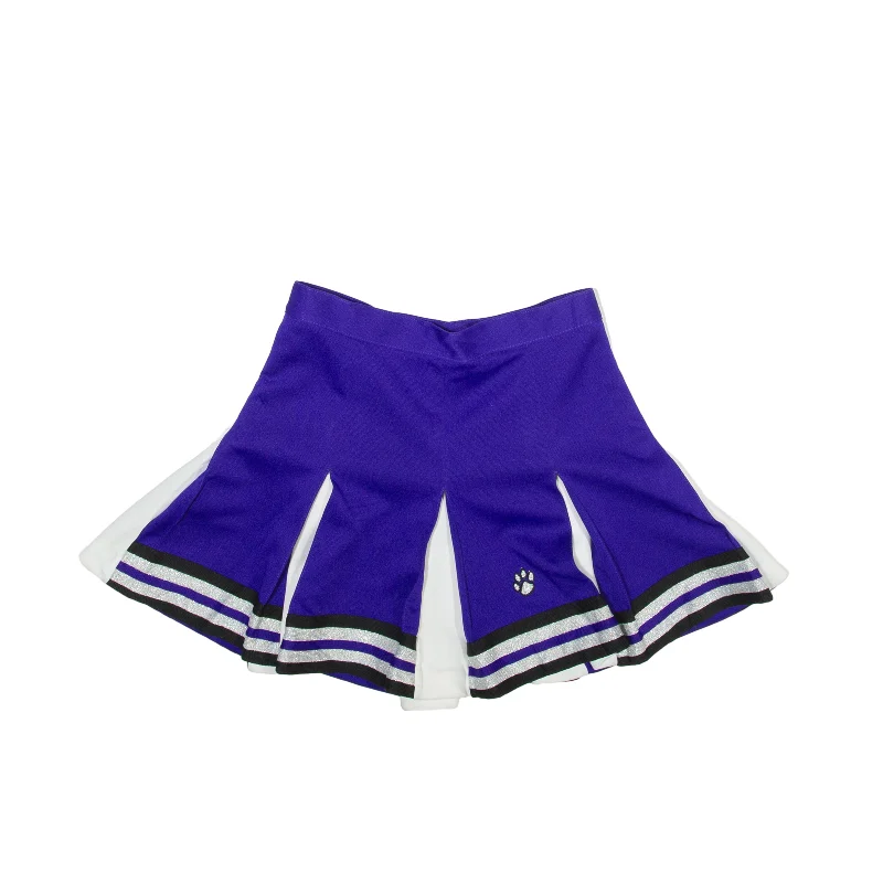 VARSITY Sparkle Short Pleated Skirt Purple Womens XS