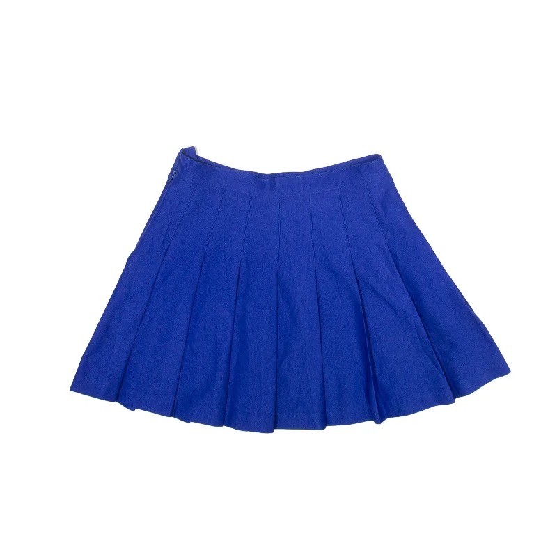 Y2K Short Pleated Skirt Blue Womens S