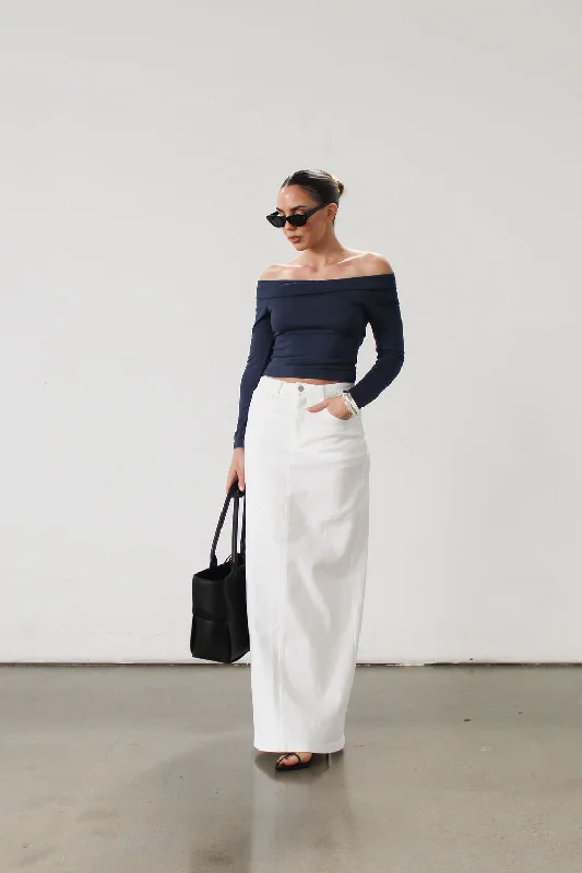 Button Me Up Maxi Skirt