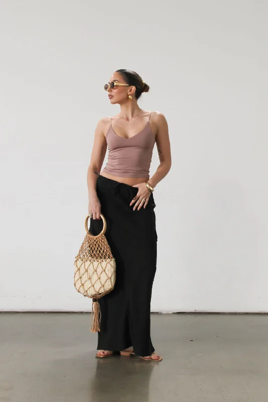 Days Off Linen Maxi Skirt