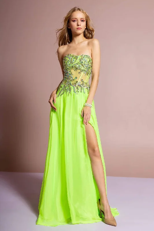 Elizabeth K - GL1085 Embellished Sweetheart Chiffon A-line Dress Elegant unclassified dresses Elizabeth K - GL1085 Embellished Sweetheart Chiffon A-line Dress Elegant unclassified dresses