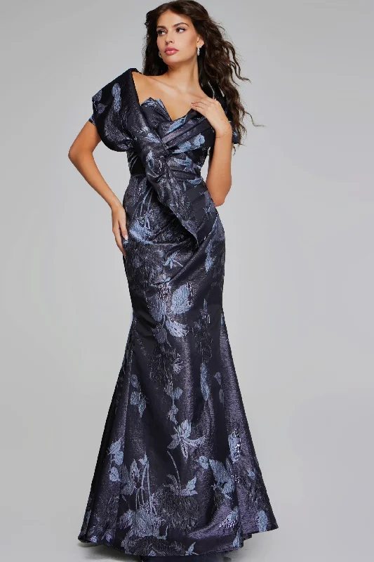 Jovani 40309 Metallic Formal Long Mermaid Evening Dress