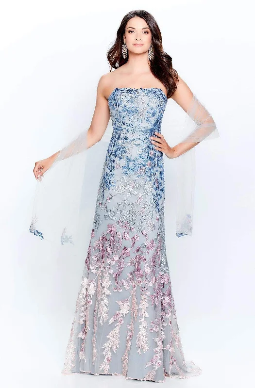 Montage by Mon Cheri - 120911 Embroidered Strapless Sheath Dress