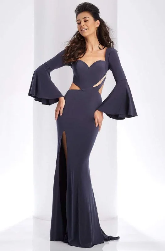 Clarisse - 3405 Trumpet Sleeve Sweetheart Sheath Dress