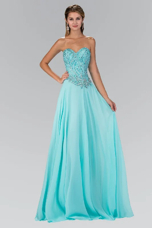 Elizabeth K - GL2114 Beaded Sweetheart A-Line Dress