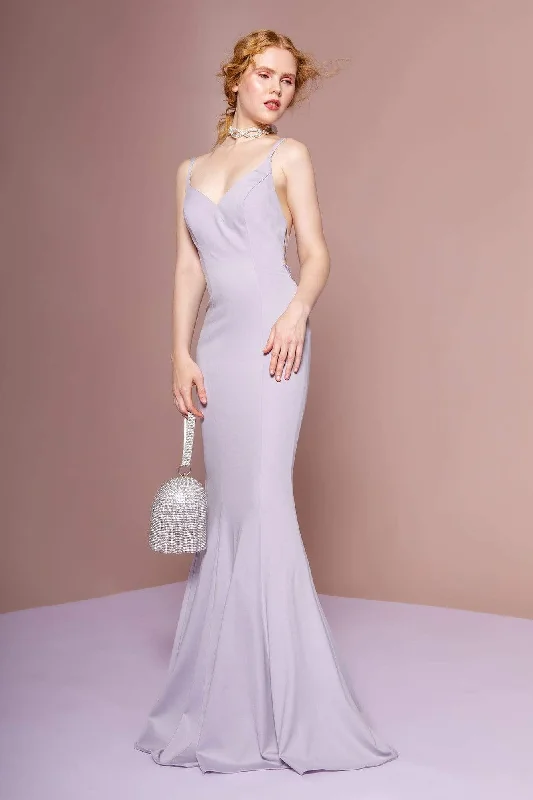Elizabeth K - GL2696 Beaded Jersey Trumpet Dress Bright color unclassified dresses