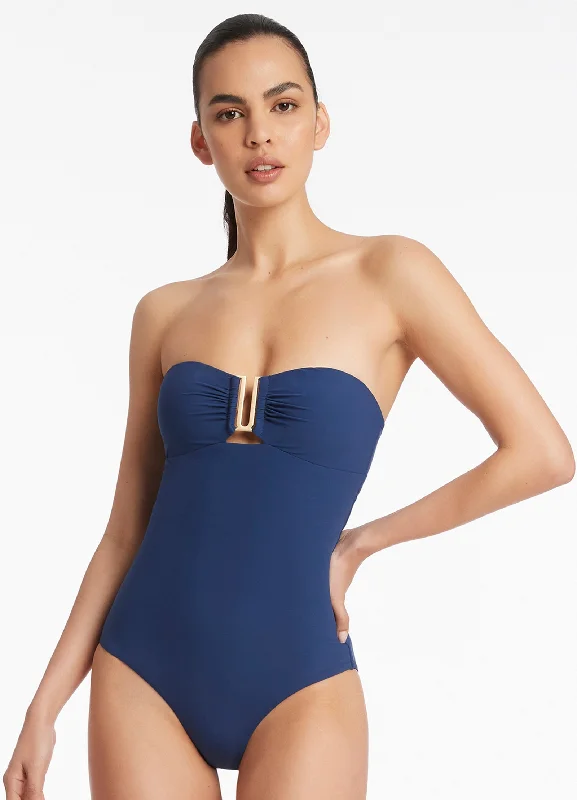 Jetset Bandeau One Piece - Pacific Blue Trendy unclassified dresses