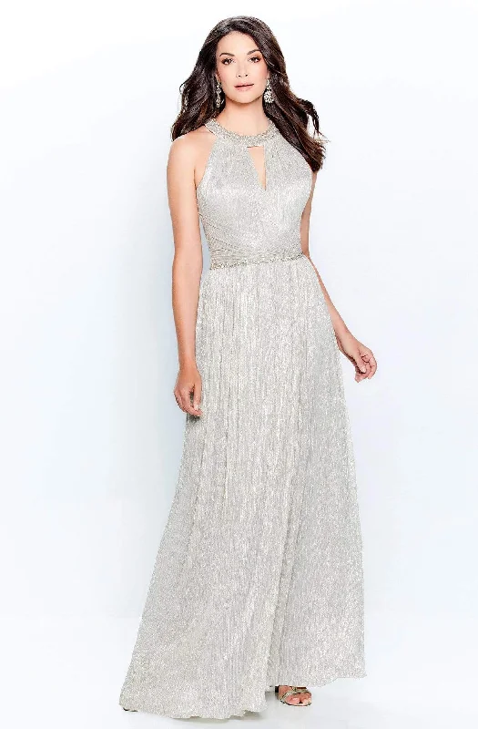 Montage by Mon Cheri - 120901W Embellished Halter Neck Sheath Dress One-shoulder unclassified dresses Montage by Mon Cheri - 120901W Embellished Halter Neck Sheath Dress One-shoulder unclassified dresses