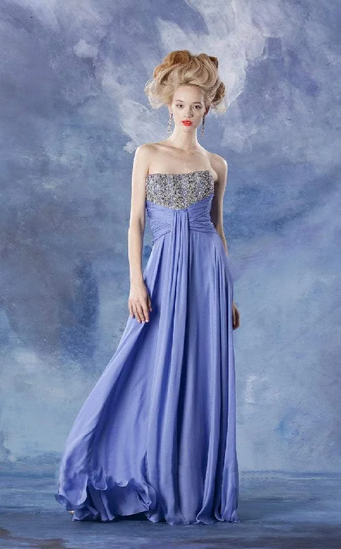 Theia - Strapless Embellished Dress 881666 Minimalist unclassified dresses