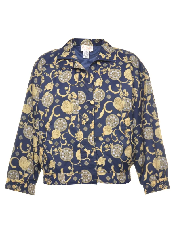 Petites Floral Pattern Jacket - M