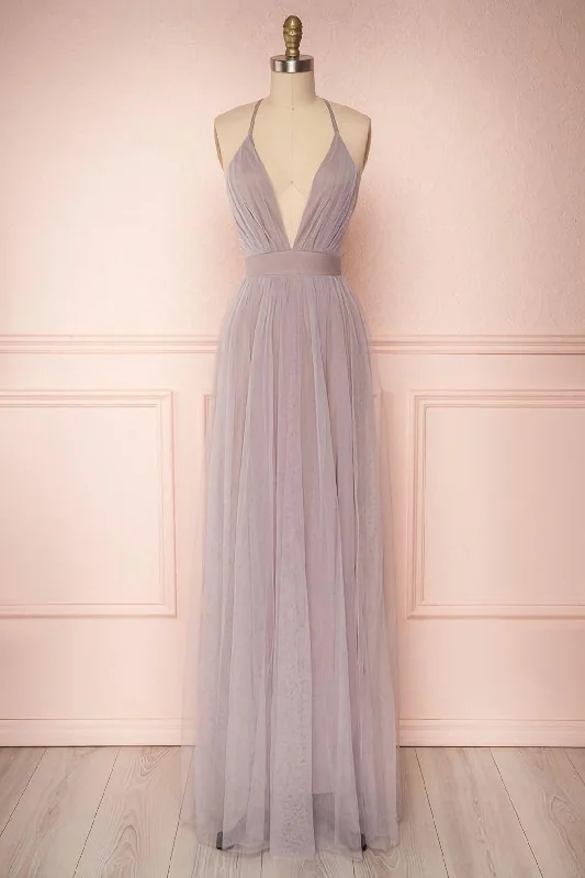 Beautiful Prom Dresses, A Line Tulle Prom Dress Tulle Maxi Dress