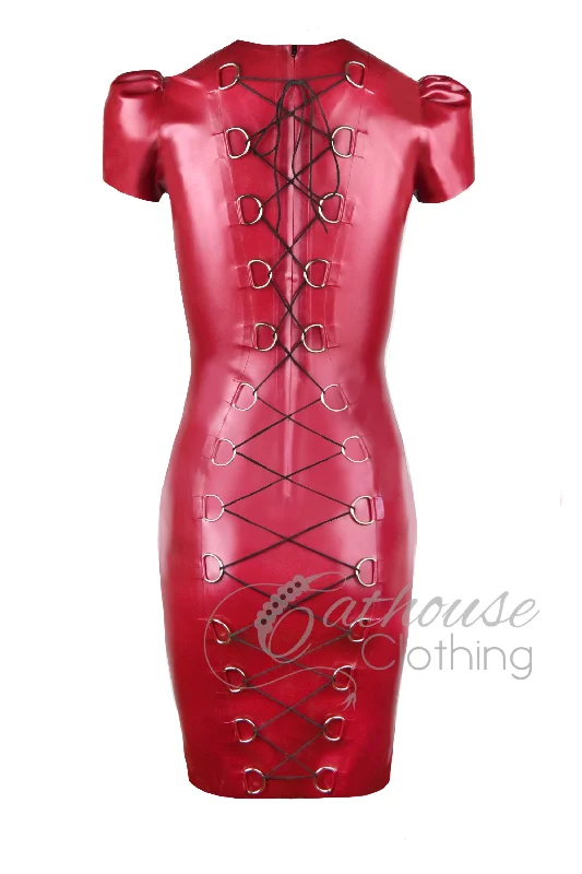 Empower laced back pencil dress