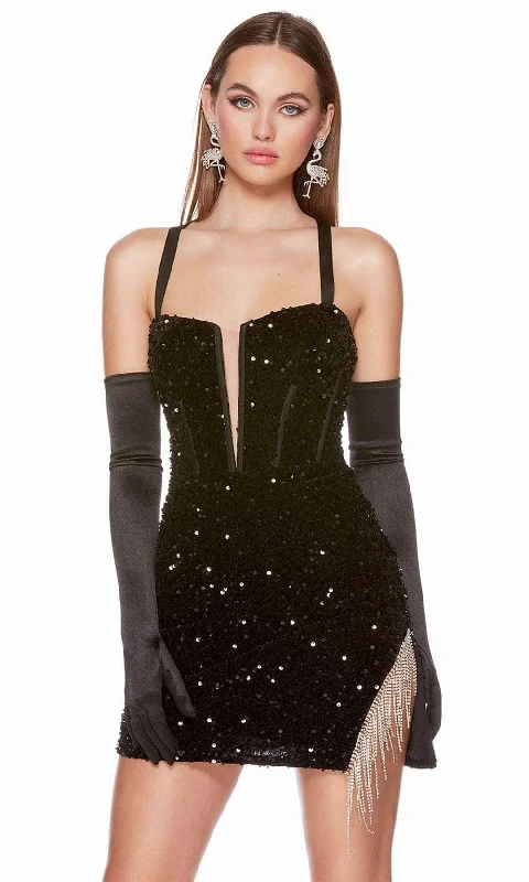 Alyce Paris 4795 - Sequined Homecoming Dress