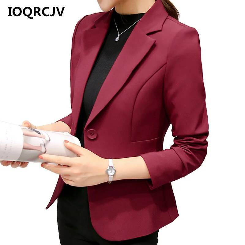 2022 Work Suit for Women Blazer Jacket Office Lady Suit Casual Solid Elegant Coat Business Jacket Female Outerwear R149