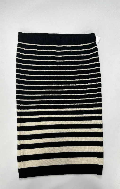 Striped Skirt Midi Ann Taylor O, Size 8petite